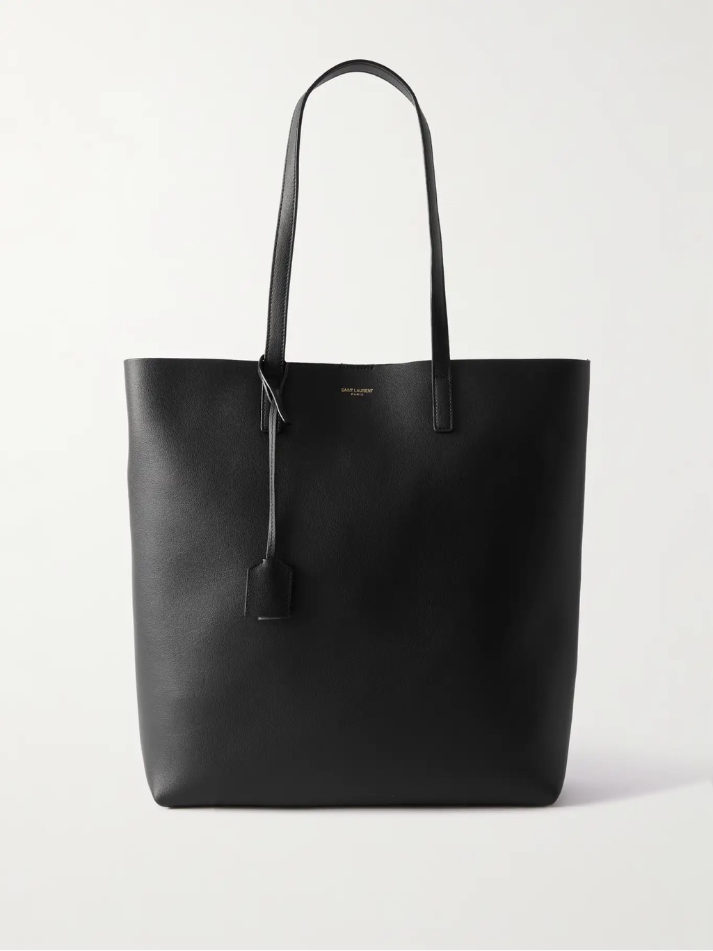 Saint Laurent North/South Black Leather Tote